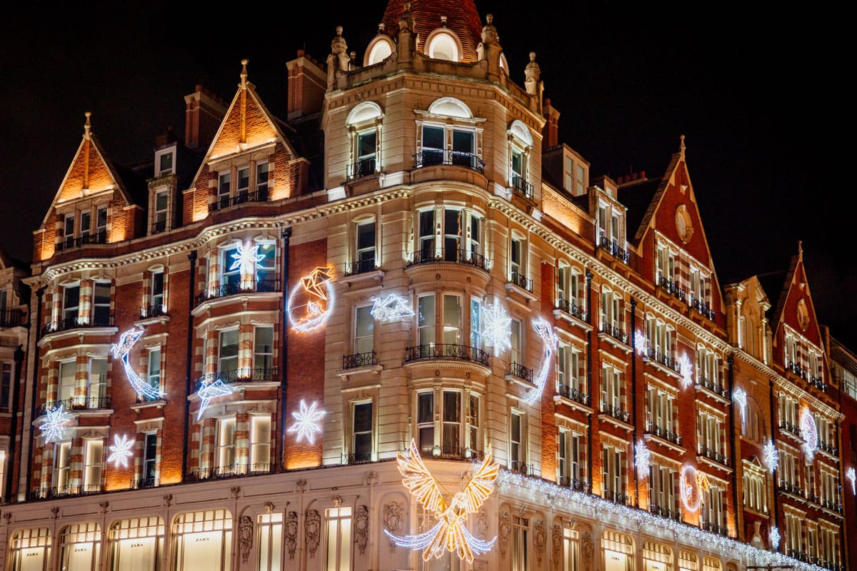 Christmas Lights in Knightsbridge, London