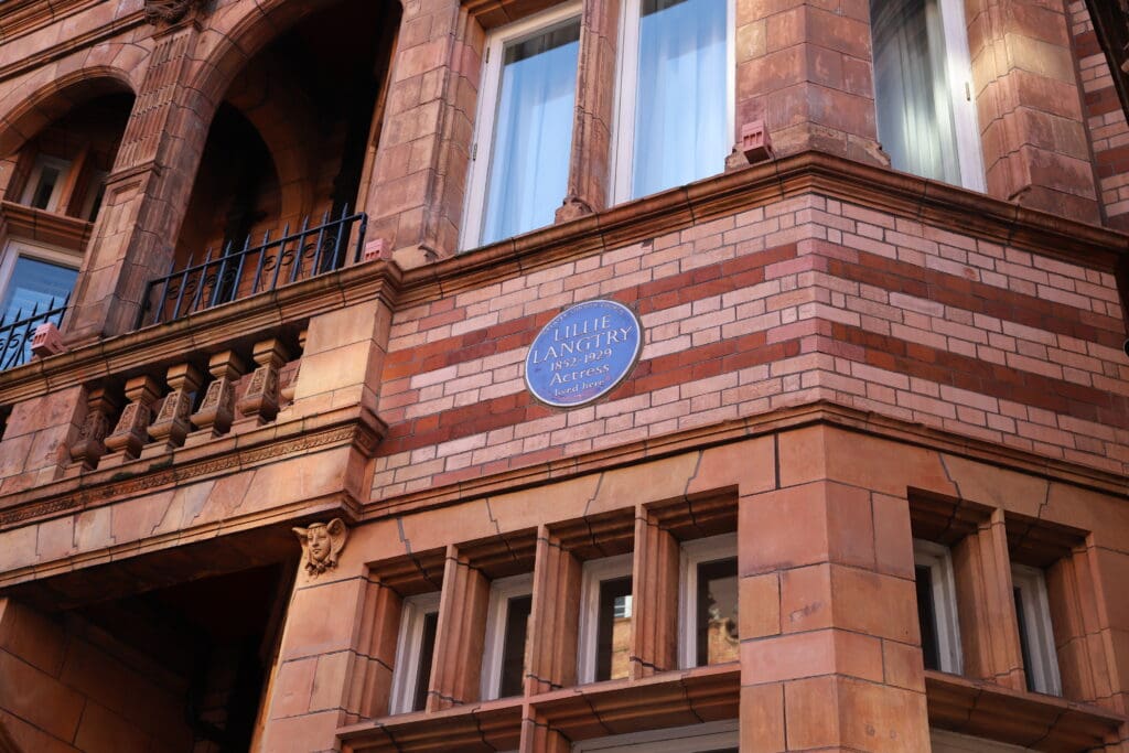 Lillie Langtry Blue Plaque - Knightsbridge, London