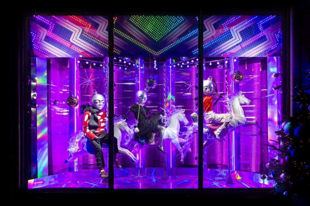 Christmas windows at Harvey Nichols - Knightsbridge, London